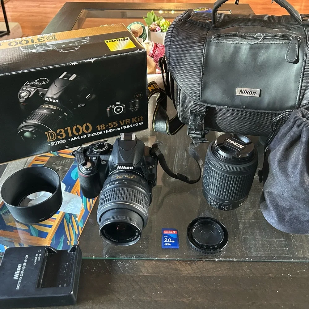Nikon Black Digital Camera Kit with Accessories